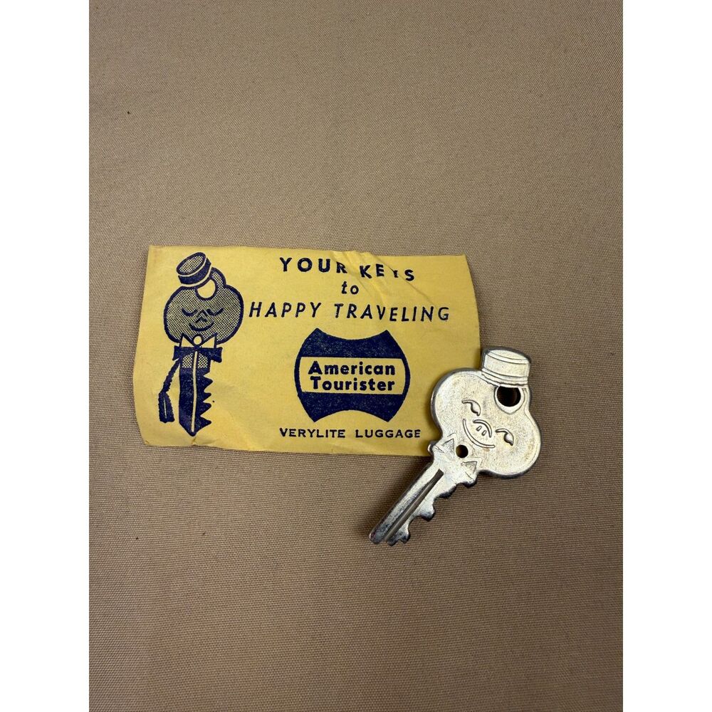 Vintage 1960s American Tourister Verylite Luggage Keys Set of 3